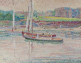 Yvonne Canu - Life on the Nile法国画家Yvonne Canu印象派风景水景自然油画装饰画