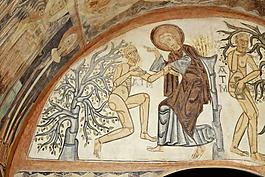 Anonymous, 12 Century - The Creation of Adam. The Hermitage of the Vera Cruz de Maderuelo荷蘭畫家Anonymo