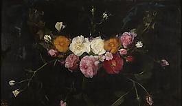Seghers, Daniel - Guirnalda de rosas, 17 Century花卉水果蔬菜器皿静物印象画派写实主义油画装饰画