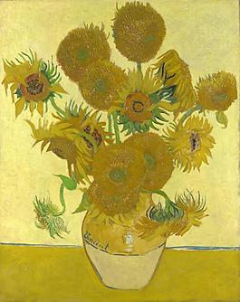 Vincent van Gogh - Sunflowers花卉水果蔬菜器皿静物印象画派写实主义油画装饰画
