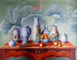 815138000 (29)花卉水果蔬菜器皿静物印象画派写实主义油画装饰画