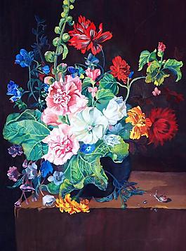 815138000 (32)花卉水果蔬菜器皿静物印象画派写实主义油画装饰画