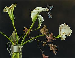 8500 (22)花卉水果蔬菜器皿靜物印象畫派寫實主義油畫裝飾畫