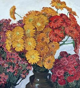 8500 (5)花卉水果蔬菜器皿静物印象画派写实主义油画装饰画