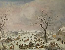Jan Griffier I - Winter Pleasures西方古典風(fēng)景人物天使宗教海洋田園印象派寫(xiě)實(shí)主義油畫(huà)裝飾畫(huà)