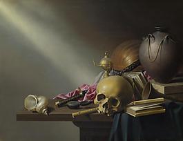 Harmen Steenwyck - Still Life - An Allegory of the Vanities of Human Life靜物植物動物食物家禽水果印象派寫實(shí)主義油畫裝飾畫