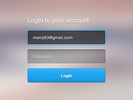 手機APP登錄表單界面設計