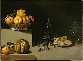 Juan van der Hamen y Le貿n, Spanish, 1596-1631靜物植物動物食物家禽水果印象派寫實主義油畫裝飾畫