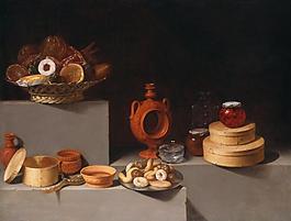 Juan van der Hamen y Le貿n, Spanish靜物植物動物食物家禽水果印象派寫實主義油畫裝飾畫