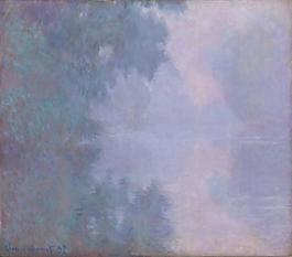 Morning on the Seine, 1897風景建筑田園植物水景田園印象畫派寫實主義油畫裝飾畫