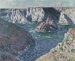 Rocks at Belle-ile, 1886風(fēng)景建筑田園植物水景田園印象畫派寫實(shí)主義油畫裝飾畫