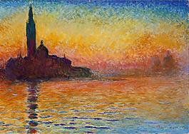 San Giorgio Maggiore at Dusk, 1908风景建筑田园植物水景田园印象画派写实主义油画装饰画