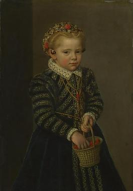 Netherlandish - A Little Girl with a Basket of Cherries高清西方古典人物宗教人物神話人物巴洛克藝術(shù)油畫裝飾畫