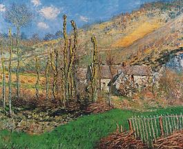Winter Landscape at the Val de Falaise, 1885風景建筑田園植物水景田園印象畫派寫實主義油畫裝飾畫