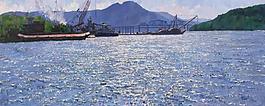 akhrit00052xl风景建筑田园植物水景田园印象画派写实主义油画装饰画