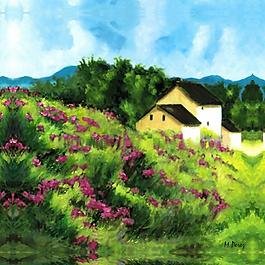 fjing (16)风景建筑田园植物水景田园印象画派写实主义油画装饰画