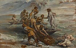 Peter Paul Rubens - The Miraculous Draught of Fishes德國畫家彼得保羅魯本斯peter paul rubens宮廷人物人體油畫裝飾畫