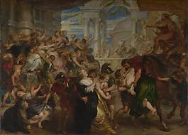Peter Paul Rubens - The Rape of the Sabine Women德國(guó)畫家彼得保羅魯本斯peter paul rubens宮廷人物人體油畫裝飾畫