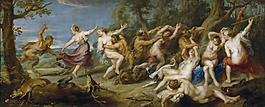 Rubens, Peter Paul - Diana and her Nymphs surprised by Satyrs, 1638-40德國(guó)畫家彼得保羅魯本斯peter paul rubens宮廷