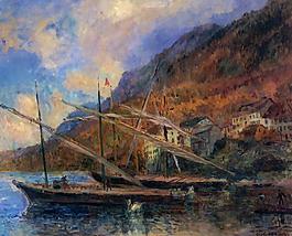 Albert Lebourg 0006法國(guó)畫家阿伯特賴博Albert Lebourg印象派風(fēng)景靜物自然油畫裝飾畫