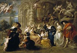 Rubens, Peter Paul - The Garden of Love, Ca. 1633德國(guó)畫家彼得保羅魯本斯peter paul rubens宮廷人物人體油畫裝飾畫
