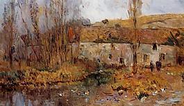 Albert Lebourg 0017法國(guó)畫家阿伯特賴博Albert Lebourg印象派風(fēng)景靜物自然油畫裝飾畫