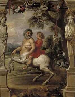 Rubens, Peter Paul (and Workshop) - La educacion de Aquiles, 1630-35德國畫家彼得保羅魯本斯peter paul rubens宮廷人物