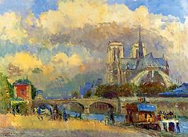Albert Lebourg 0020法國畫家阿伯特賴博Albert Lebourg印象派風(fēng)景靜物自然油畫裝飾畫