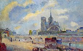 Albert Lebourg 0023法國(guó)畫家阿伯特賴博Albert Lebourg印象派風(fēng)景靜物自然油畫裝飾畫