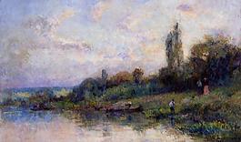Albert Lebourg 0035法國(guó)畫家阿伯特賴博Albert Lebourg印象派風(fēng)景靜物自然油畫裝飾畫