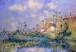 Albert Lebourg 0044法國(guó)畫家阿伯特賴博Albert Lebourg印象派風(fēng)景靜物自然油畫裝飾畫