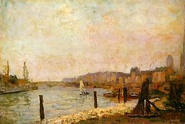 Albert Lebourg 0061法國(guó)畫家阿伯特賴博Albert Lebourg印象派風(fēng)景靜物自然油畫裝飾畫
