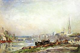 Albert Lebourg 0074法國(guó)畫家阿伯特賴博Albert Lebourg印象派風(fēng)景靜物自然油畫裝飾畫