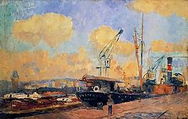 Albert Lebourg 0076法國(guó)畫家阿伯特賴博Albert Lebourg印象派風(fēng)景靜物自然油畫裝飾畫