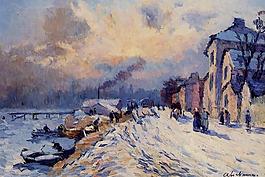 Albert Lebourg 0078法國(guó)畫家阿伯特賴博Albert Lebourg印象派風(fēng)景靜物自然油畫裝飾畫