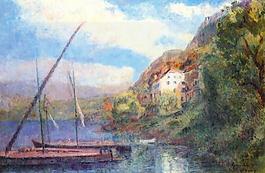 Albert Lebourg 0098法國(guó)畫家阿伯特賴博Albert Lebourg印象派風(fēng)景靜物自然油畫裝飾畫
