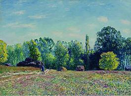 Alfred Sisley - Edge of the Forest, 1895法國畫家阿爾弗萊德西斯萊alfred sisley印象派自然風(fēng)景天空油畫裝飾畫