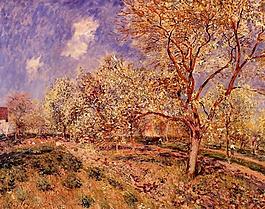 Alfred Sisley 0012法國(guó)畫(huà)家阿爾弗雷德西斯萊Alfred Sisley印象派風(fēng)景自然油畫(huà)裝飾畫(huà)