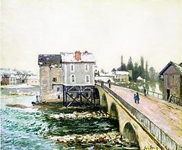 Alfred Sisley 0025法國(guó)畫(huà)家阿爾弗雷德西斯萊Alfred Sisley印象派風(fēng)景自然油畫(huà)裝飾畫(huà)