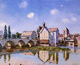 Alfred Sisley 0051法国画家阿尔弗雷德西斯莱Alfred Sisley印象派风景自然油画装饰画