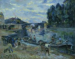 Armand Guillaumin - The Bridge of Sully, Paris, 1886法國畫家阿曼吉約曼armand guillaumin印象派風景人物田園油畫裝飾畫