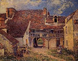 Alfred Sisley 0116法国画家阿尔弗雷德西斯莱Alfred Sisley印象派风景自然油画装饰画