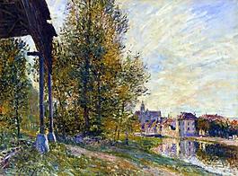 Alfred Sisley 0155法国画家阿尔弗雷德西斯莱Alfred Sisley印象派风景自然油画装饰画