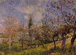 Alfred Sisley 0159法国画家阿尔弗雷德西斯莱Alfred Sisley印象派风景自然油画装饰画