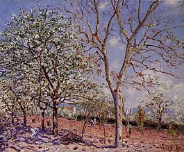 Alfred Sisley 0162法國(guó)畫(huà)家阿爾弗雷德西斯萊Alfred Sisley印象派風(fēng)景自然油畫(huà)裝飾畫(huà)