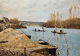 Alfred Sisley 0180法国画家阿尔弗雷德西斯莱Alfred Sisley印象派风景自然油画装饰画