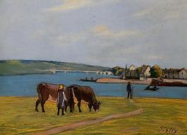 Alfred Sisley 0304法國(guó)畫(huà)家阿爾弗雷德西斯萊Alfred Sisley印象派風(fēng)景自然油畫(huà)裝飾畫(huà)