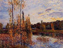 Alfred Sisley 0326法國(guó)畫(huà)家阿爾弗雷德西斯萊Alfred Sisley印象派風(fēng)景自然油畫(huà)裝飾畫(huà)