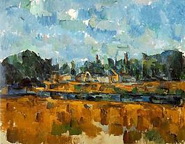 Paul Cézanne 0189法国画家保罗塞尚paul cezanne后印象派新印象派人物风景肖像静物油画装饰画