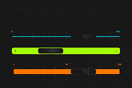 滾動(dòng)條進(jìn)度條PSD分層素材